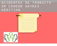 Acidentes de trânsito em Cahoon Haynes Addition